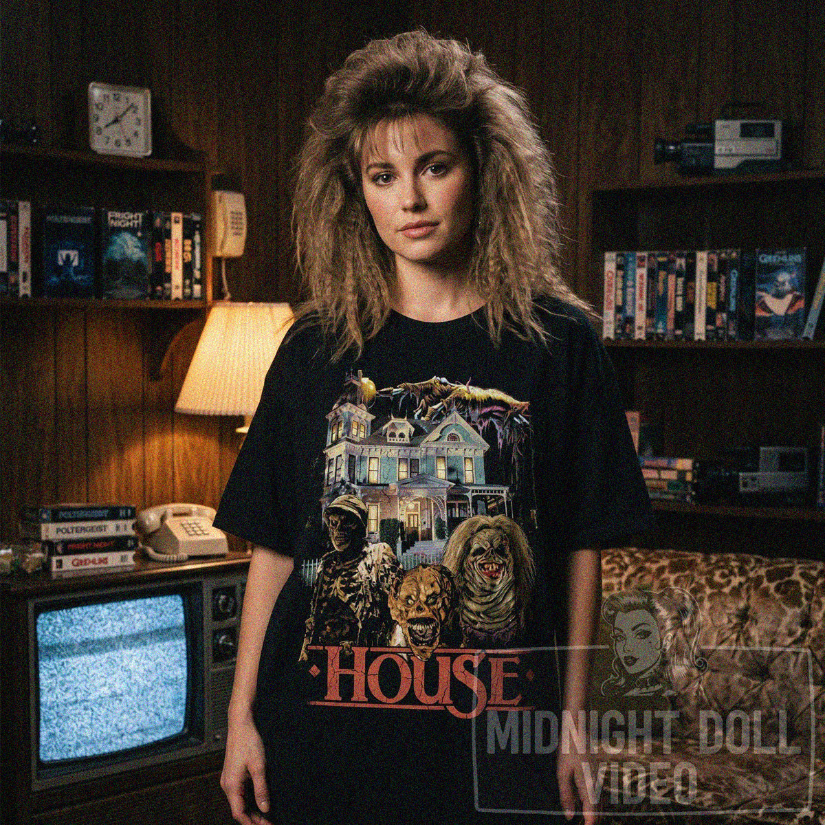HOUSE (1985) - VINTAGE HORROR COMEDY TRIBUTE T-SHIRT