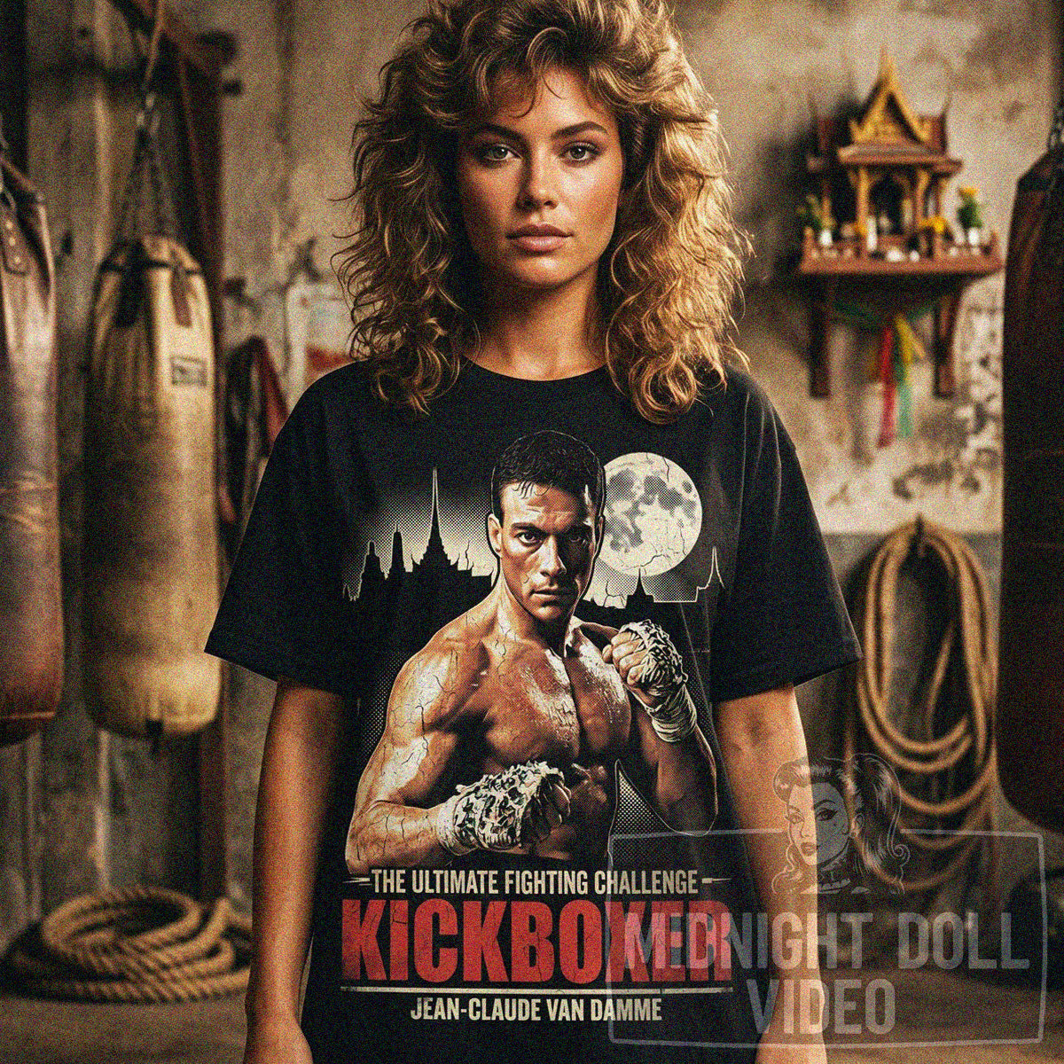 KICKBOXER (1989) - "THE ULTIMATE FIGHTING CHALLENGE" VINTAGE T-SHIRT
