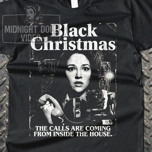 BLACK CHRISTMAS (1974) - "THE CALLS ARE COMING FROM INSIDE THE HOUSE" VINTAGE T-SHIRT