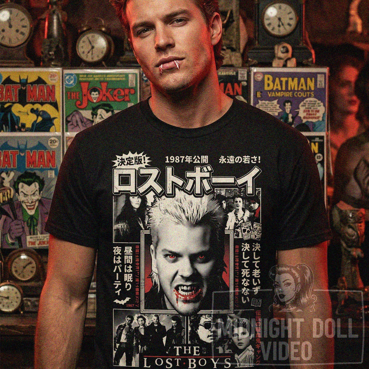 THE LOST BOYS (1987) - "SLEEP ALL DAY, PARTY ALL NIGHT" JAPANESE T-SHIRT
