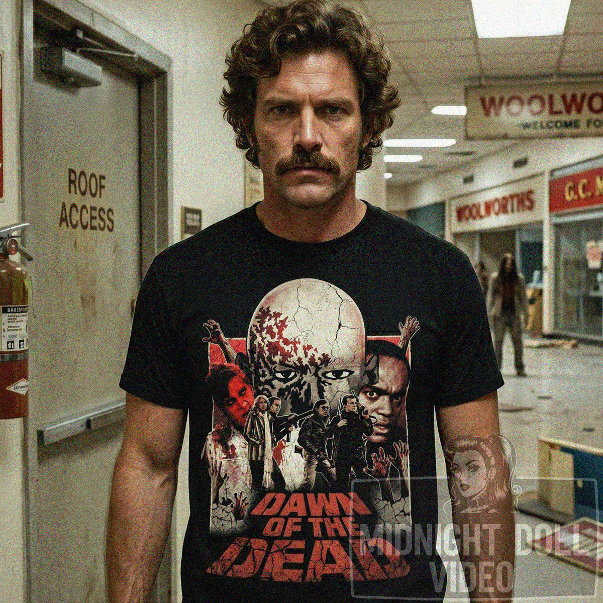 DAWN OF THE DEAD (1978) - "HELL IS FULL" VINTAGE SHIRT