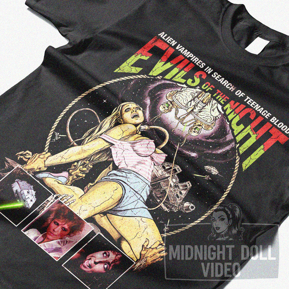 EVILS OF THE NIGHT (1985) - "ALIEN VAMPIRES" VINTAGE SHIRT