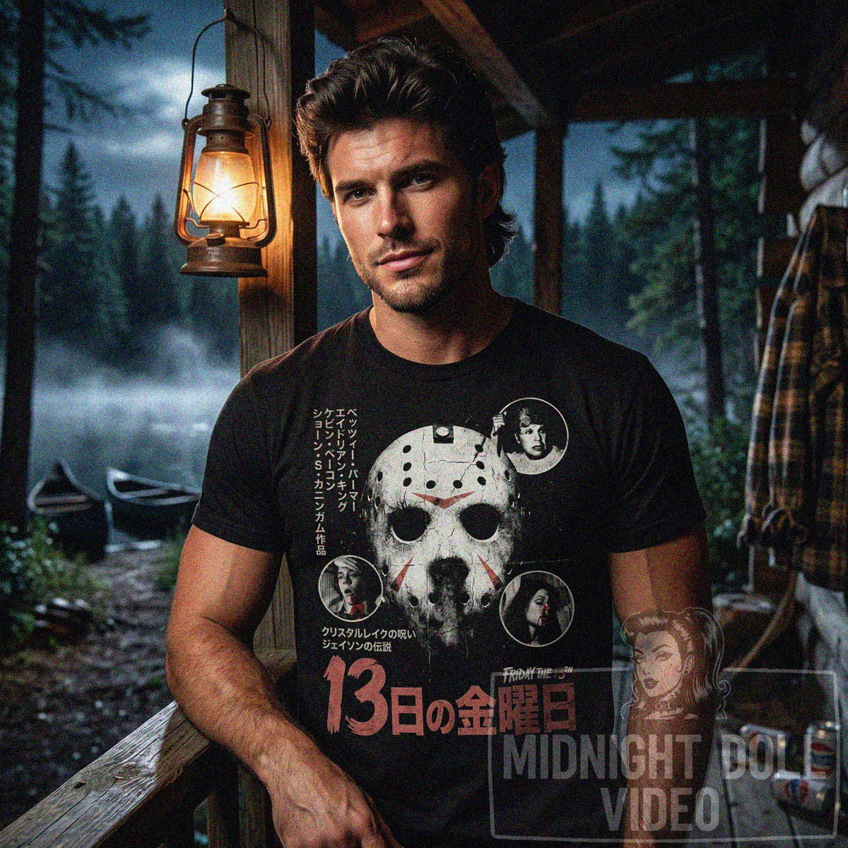 FRIDAY THE 13TH (1980) - "CAMP CRYSTAL LAKE" JAPANESE SHIRT