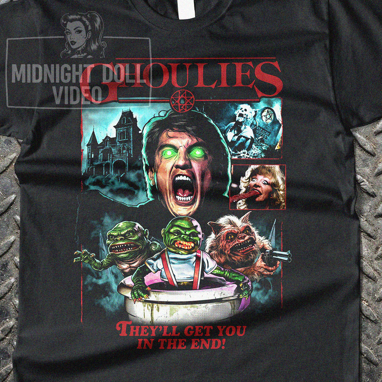 GHOULIES (1984) - "THEY'LL GET YOU" VINTAGE SHIRT