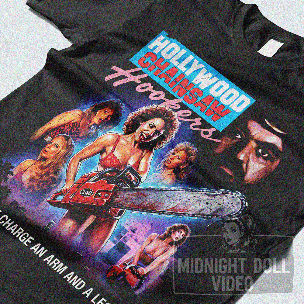 HOLLYWOOD CHAINSAW HOOKERS (1988) - "AN ARM AND A LEG" VINTAGE SHIRT