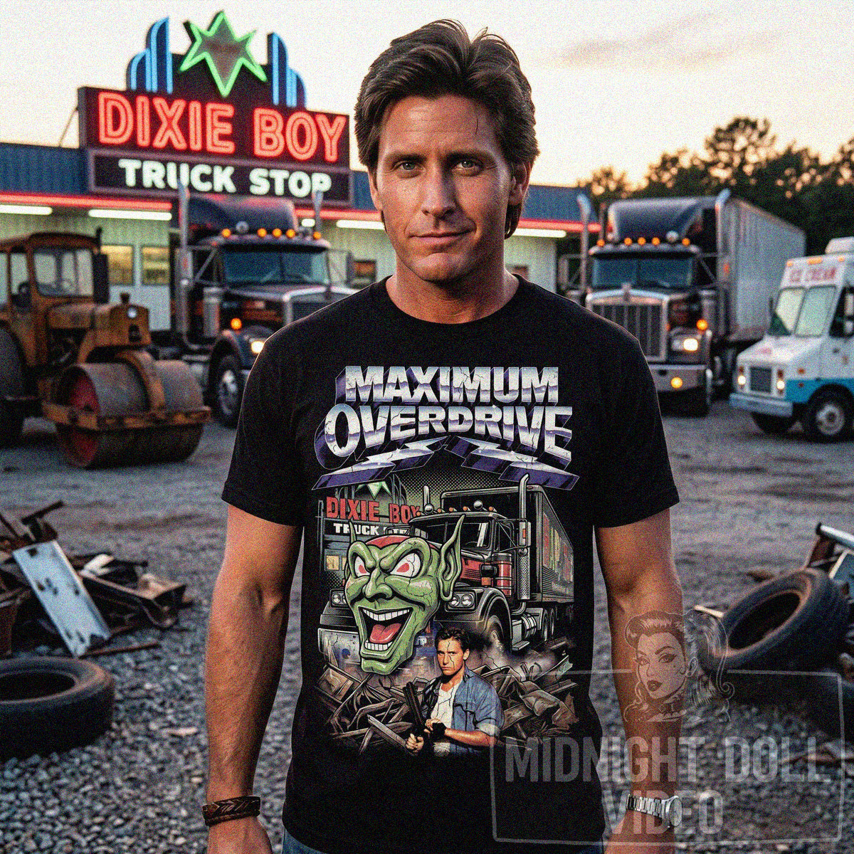 MAXIMUM OVERDRIVE (1986) - "DIXIE BOY" VINTAGE SHIRT
