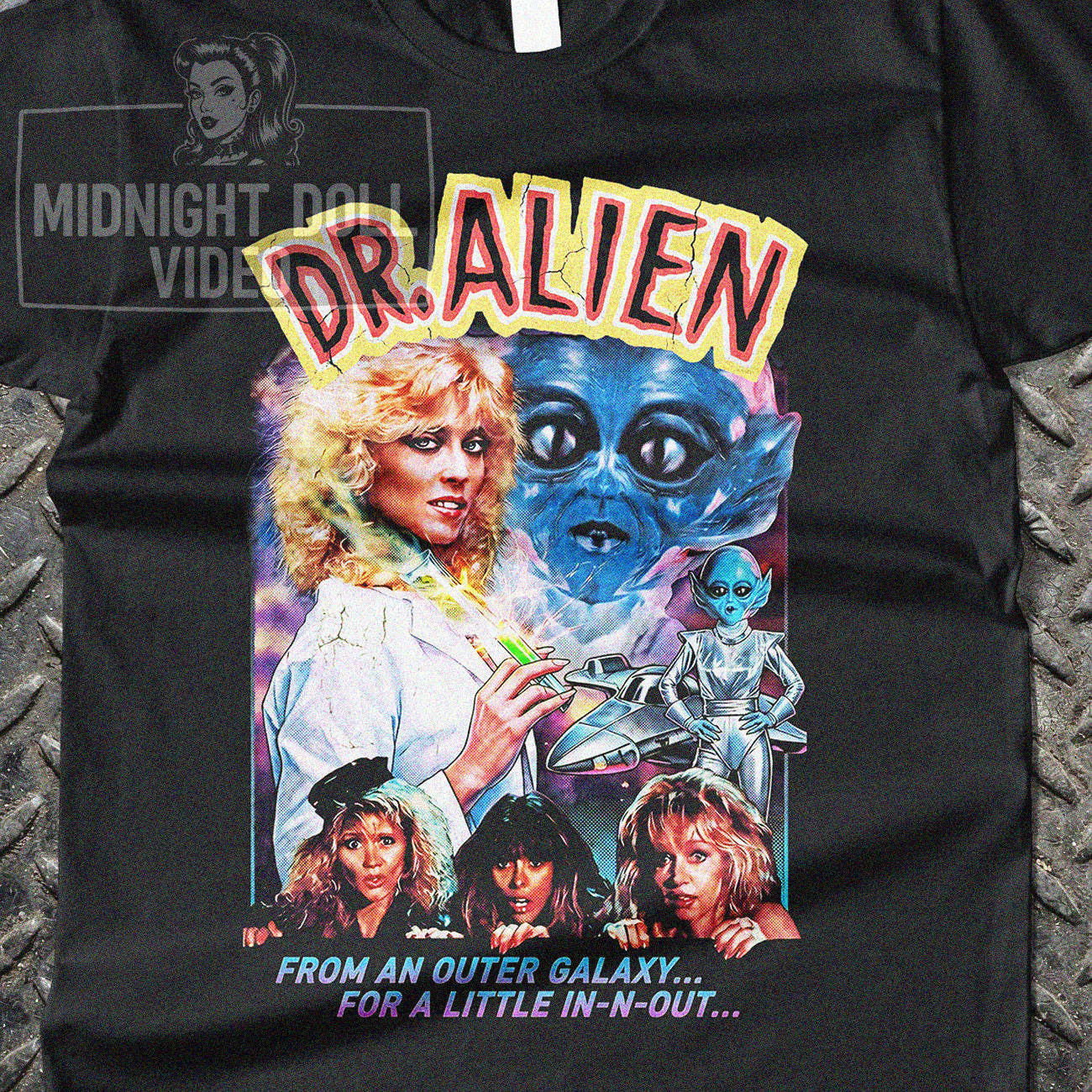 DR. ALIEN (1988) - "FROM AN OUTER GALAXY" VINTAGE T-SHIRT