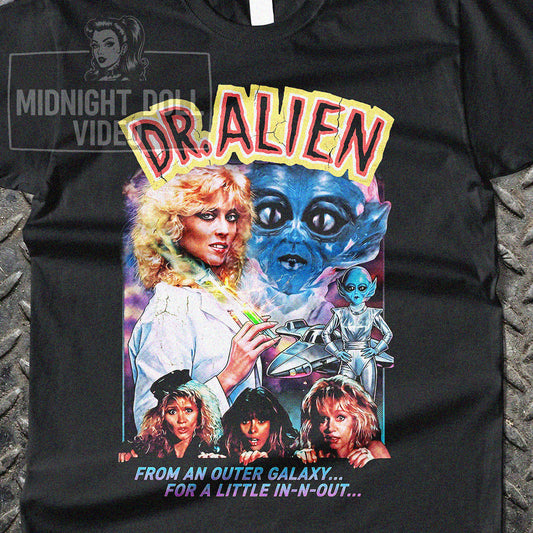 DR. ALIEN (1988) - "FROM AN OUTER GALAXY" VINTAGE T-SHIRT