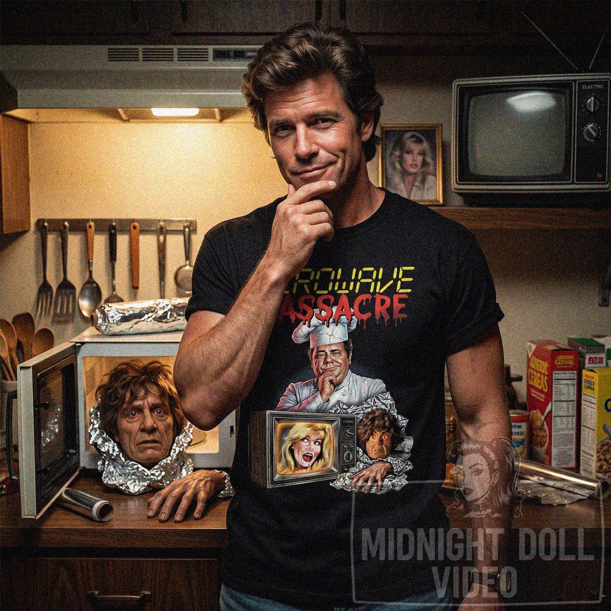 Microwave Massacre (1979) - Retro Slapstick Horror Vintage T-Shirt
