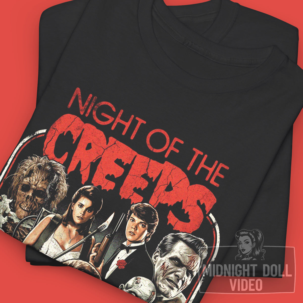 Night of the Creeps (1986) - "Thrill Me!" Vintage T-Shirt