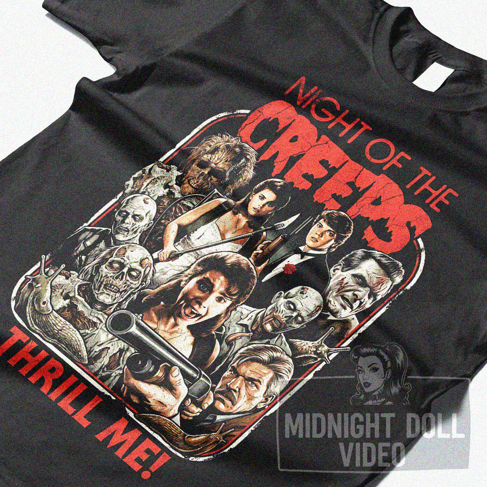 Night of the Creeps (1986) - "Thrill Me!" Vintage T-Shirt