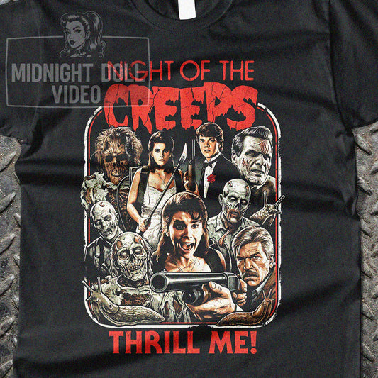 Night of the Creeps (1986) - "Thrill Me!" Vintage T-Shirt