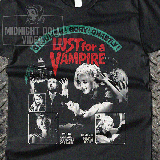 Lust for a Vampire (1971) - Retro Horror Gothic Vintage T-Shirt