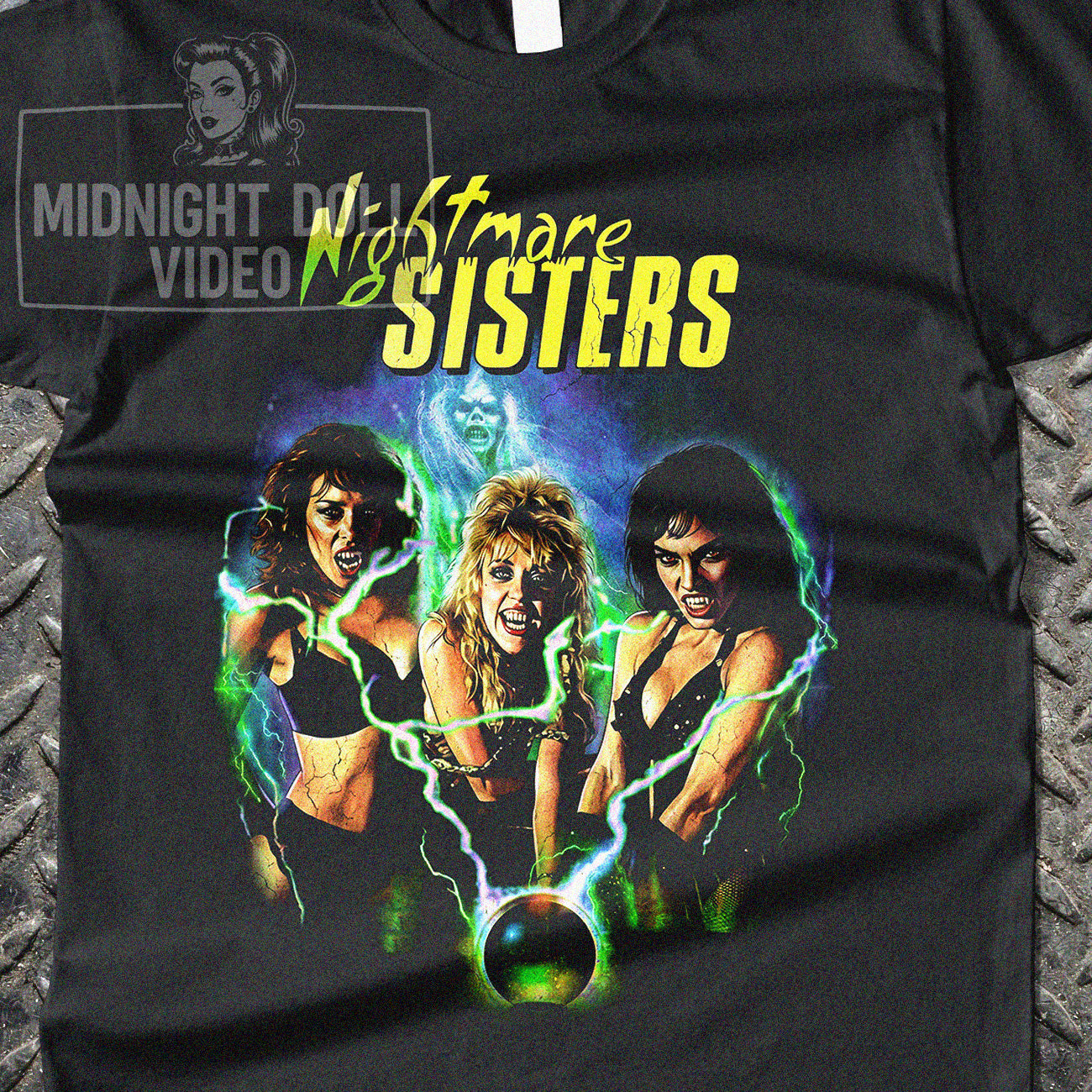 Nightmare Sisters (1988) - Retro 80s Scream Queens Cult Horror T-Shirt