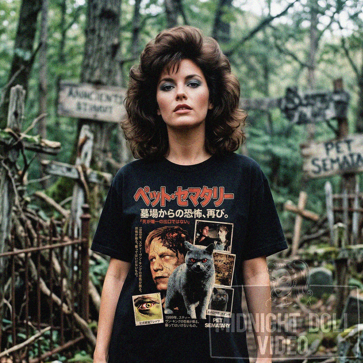 Pet Sematary (1989) - "Stephen King's" Japanese T-Shirt