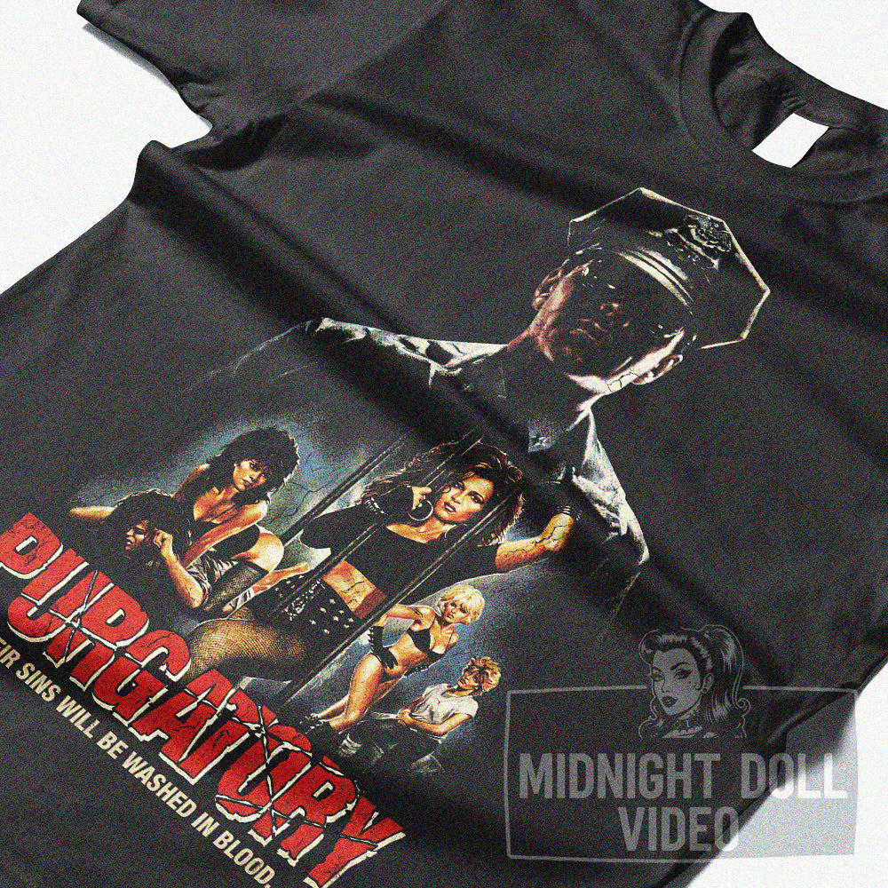PURGATORY (1988) - "Women in Prison (WIP)" Vintage  T-SHIRT