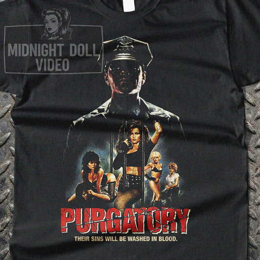 PURGATORY (1988) - "Women in Prison (WIP)" Vintage  T-SHIRT
