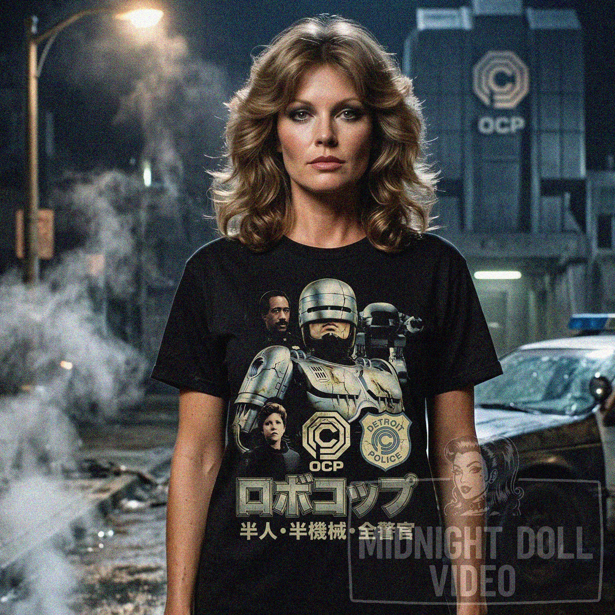 ROBOCOP (1987) - "PART MAN. PART MACHINE. ALL COP." RETRO JAPANESE T-SHIRT