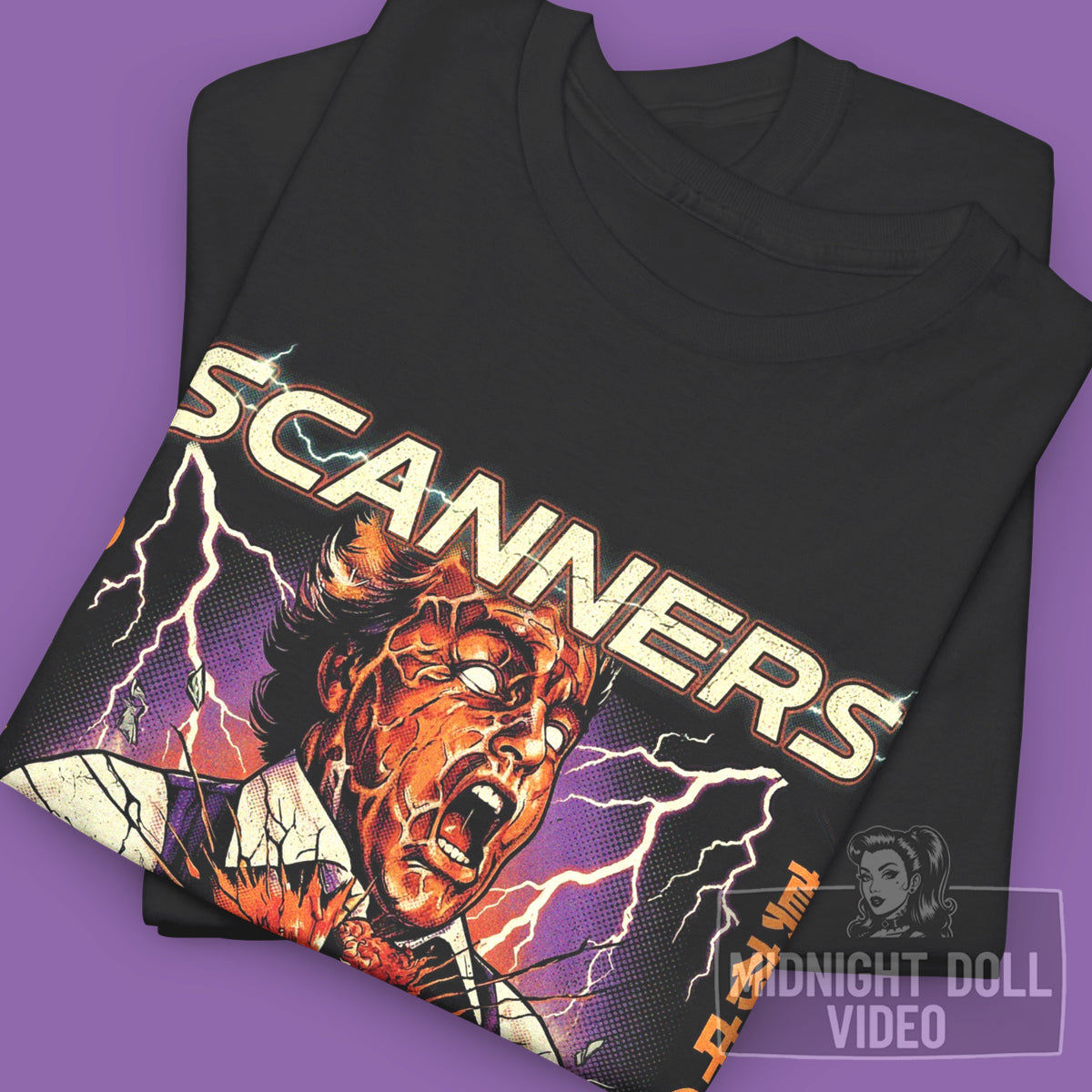 SCANNERS (1981) - "BRAIN-BURSTING POWER" JAPANESE SHIRT