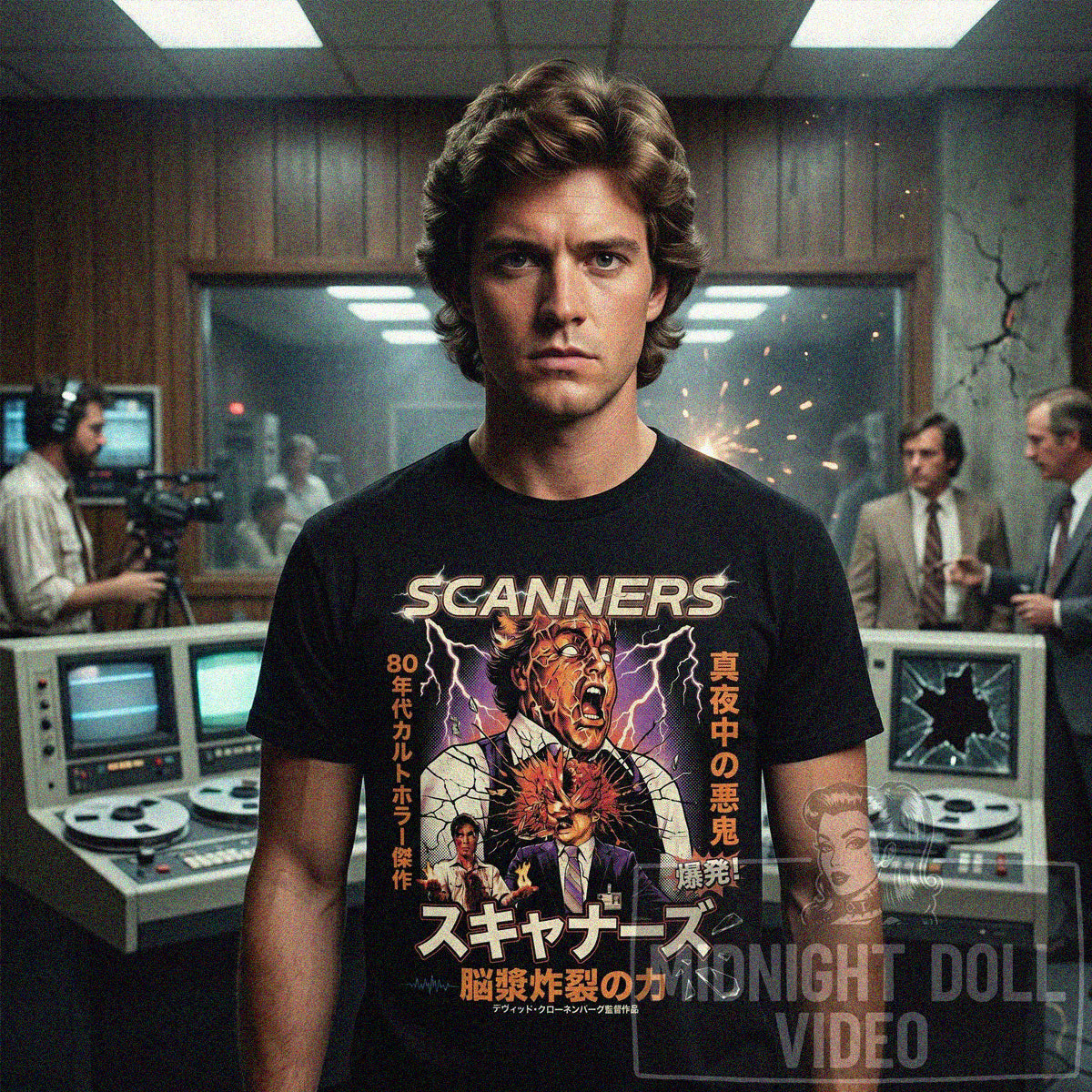 SCANNERS (1981) - "BRAIN-BURSTING POWER" JAPANESE SHIRT