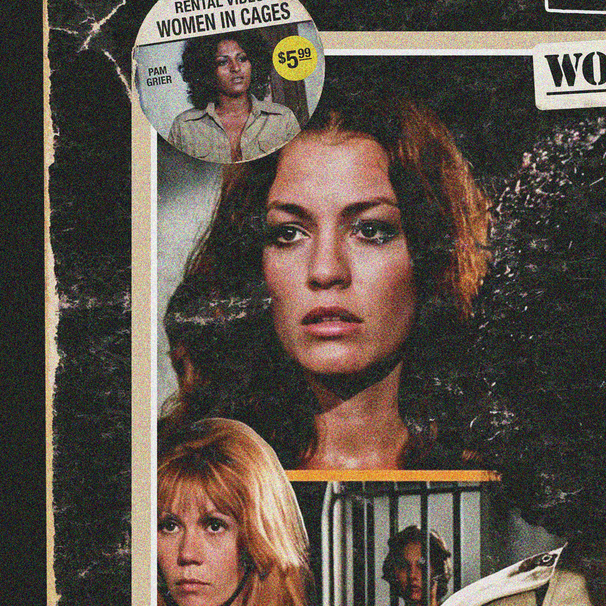 WOMEN IN CAGES (1971) - "PRISON FOR SOME... HELL FOR THE OTHERS" VHS TRIBUTE ART PRINT