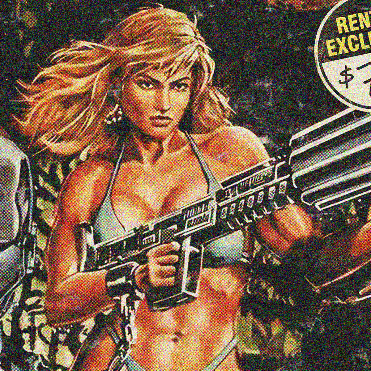 SLAVE GIRLS FROM BEYOND INFINITY (1987) - "ESCAPE FROM A SAVAGE PLANET!" VHS TRIBUTE ART PRINT