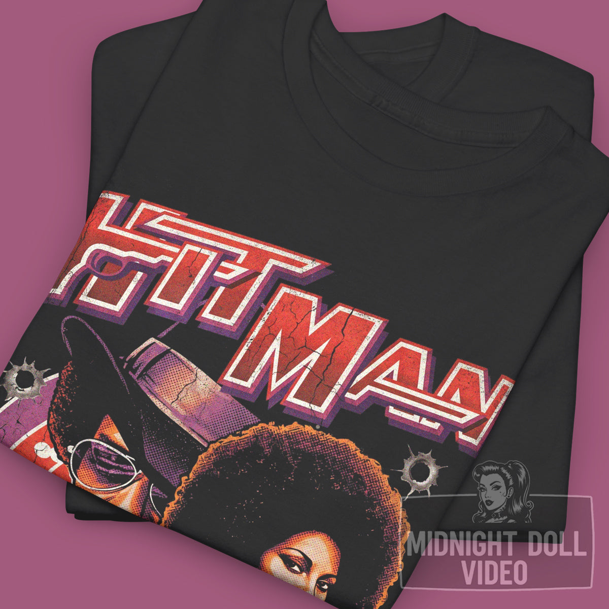 HIT MAN (1972) - "HE AIMS TO PLEASE" VINTAGE SHIRT