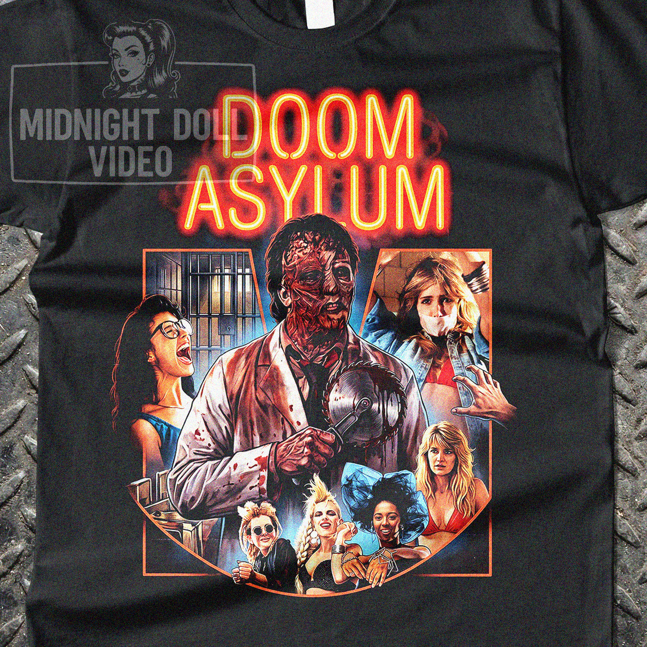 DOOM ASYLUM (1987) - VINTAGE HORROR TRIBUTE SHIRT
