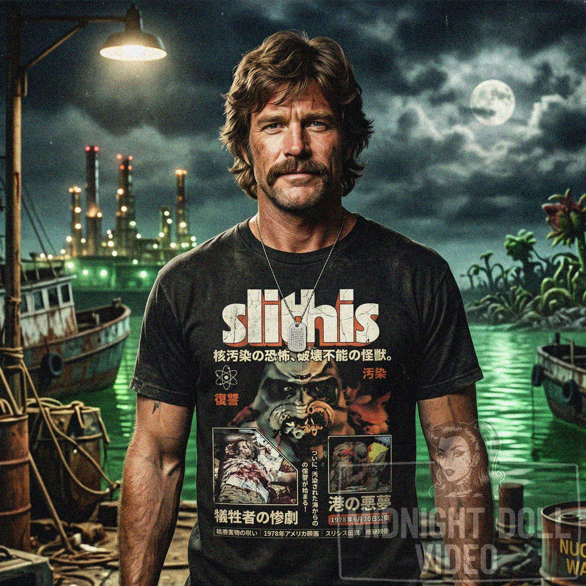 SLITHIS (1978) - "SPAWN OF THE SLITHIS" JAPANESE SHIRT