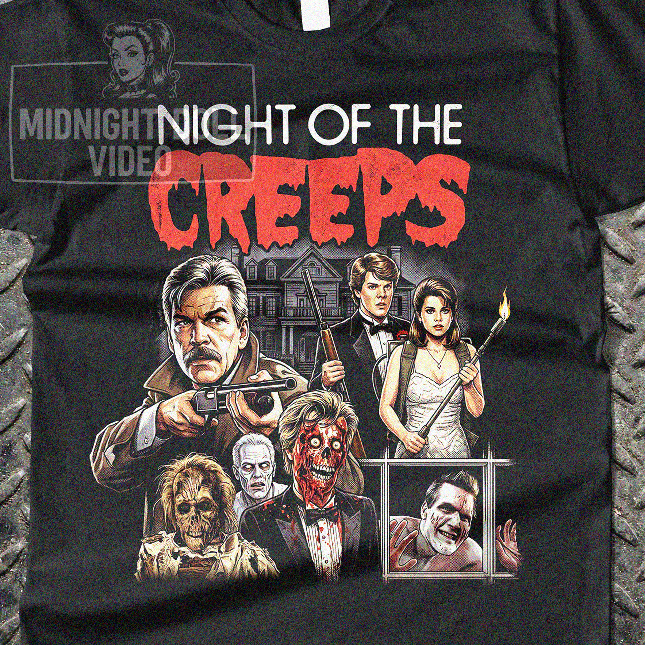 NIGHT OF THE CREEPS (1986) - "THRILL ME!" VINTAGE T-SHIRT