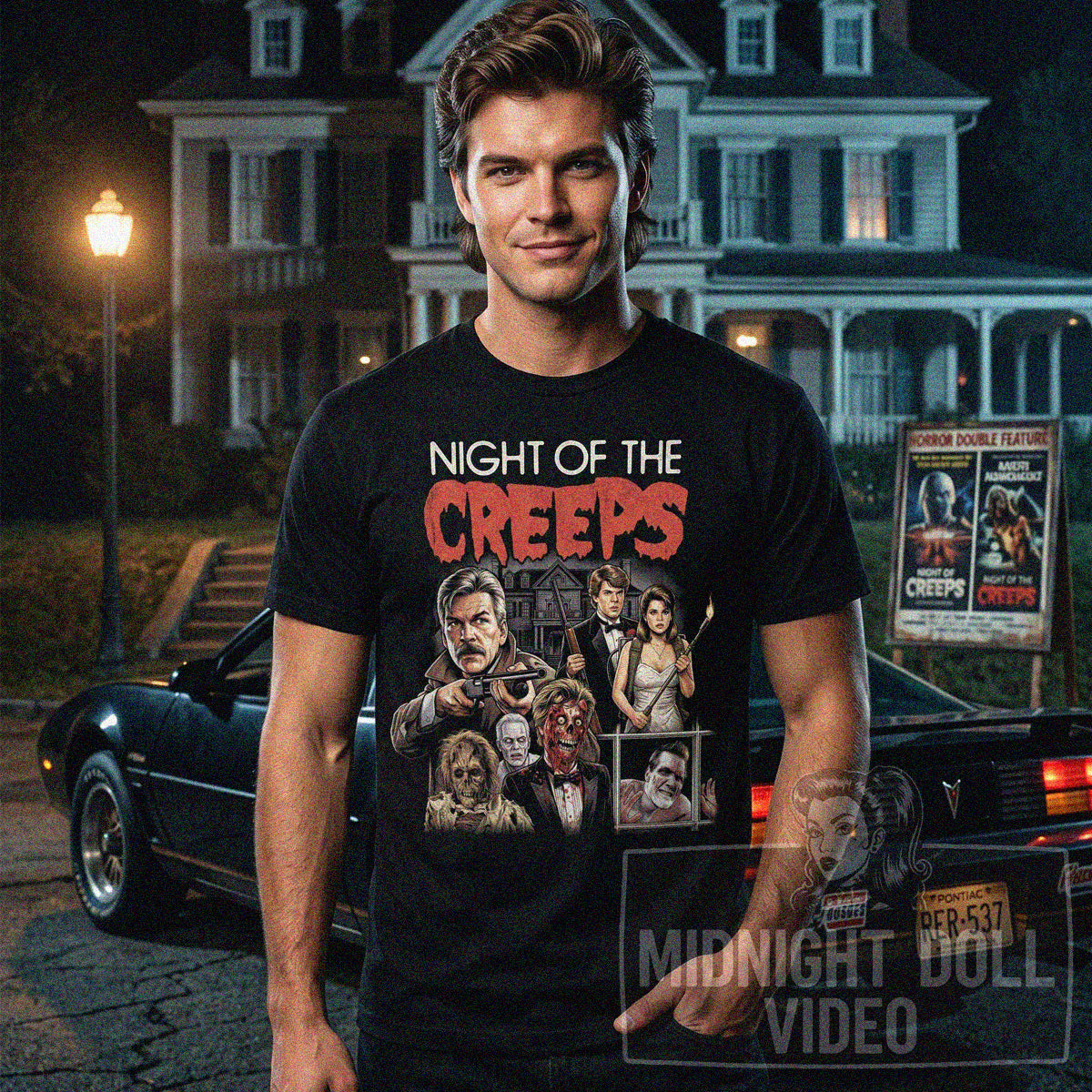 NIGHT OF THE CREEPS (1986) - "THRILL ME!" VINTAGE T-SHIRT