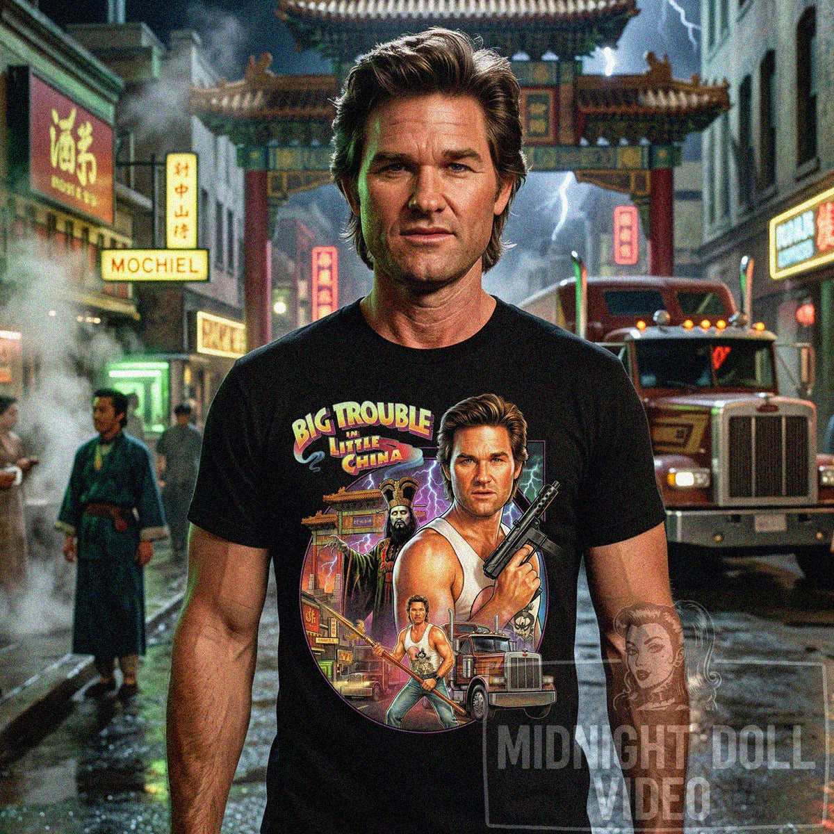 BIG TROUBLE IN LITTLE CHINA (1986) - "OL' JACK BURTON TRIBUTE" VINTAGE SHIRT