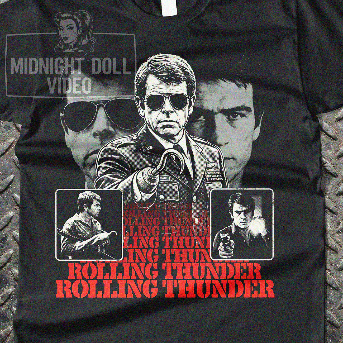 ROLLING THUNDER (1977) - "MAJOR CHARLES RANE TRIBUTE" VINTAGE SHIRT