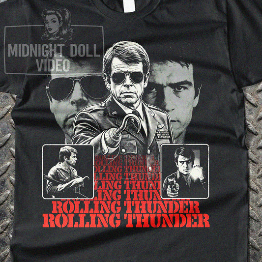 ROLLING THUNDER (1977) - "MAJOR CHARLES RANE TRIBUTE" VINTAGE SHIRT