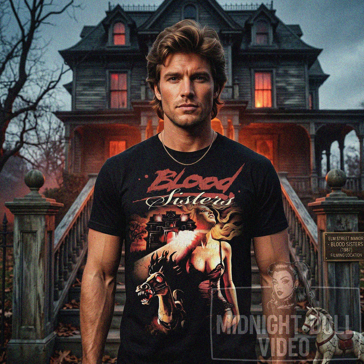 BLOOD SISTERS (1987) - "THE ULTIMATE SHOCKER" VINTAGE SHIRT