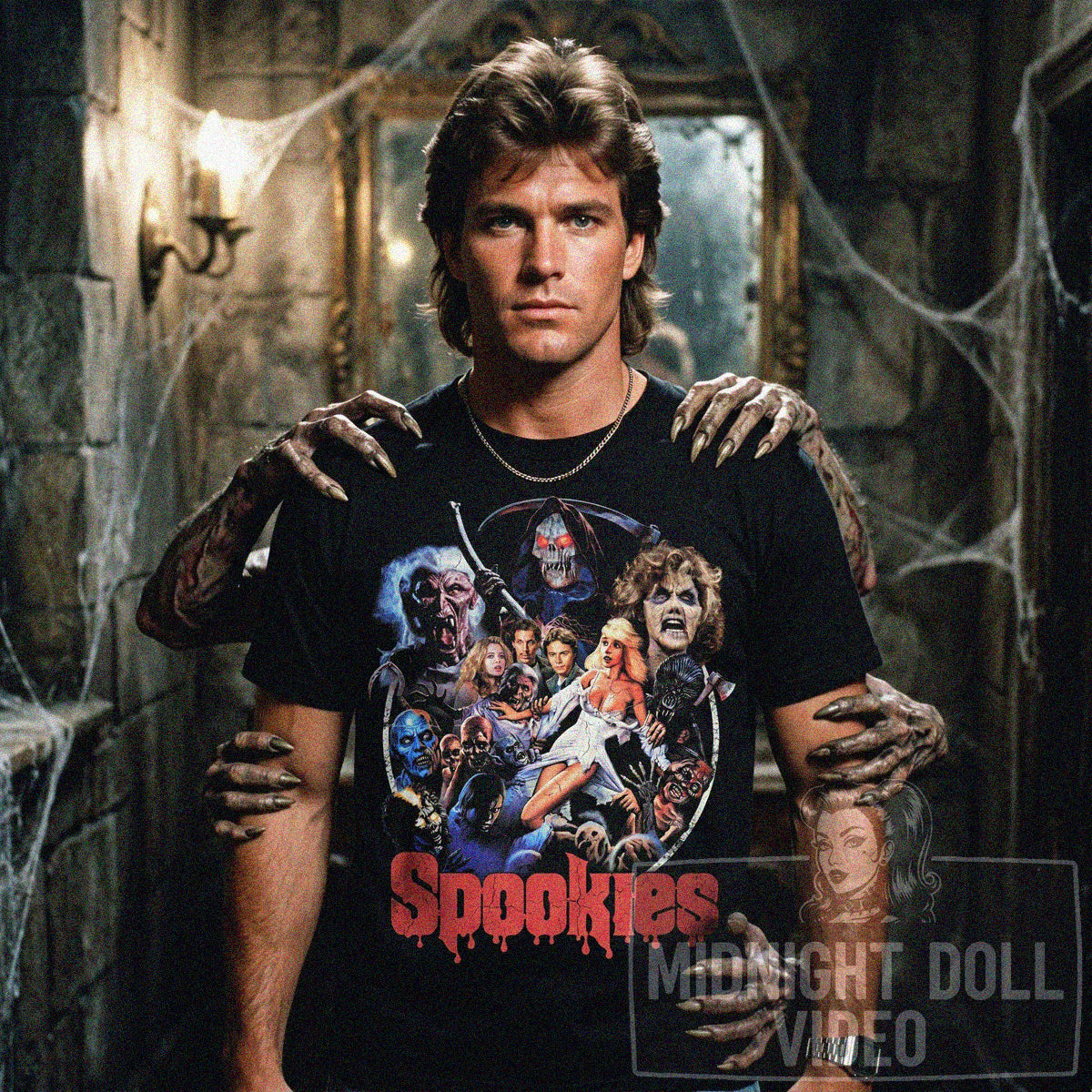 SPOOKIES (1986) - "THE ULTIMATE CREATURE FEATURE" VINTAGE SHIRT