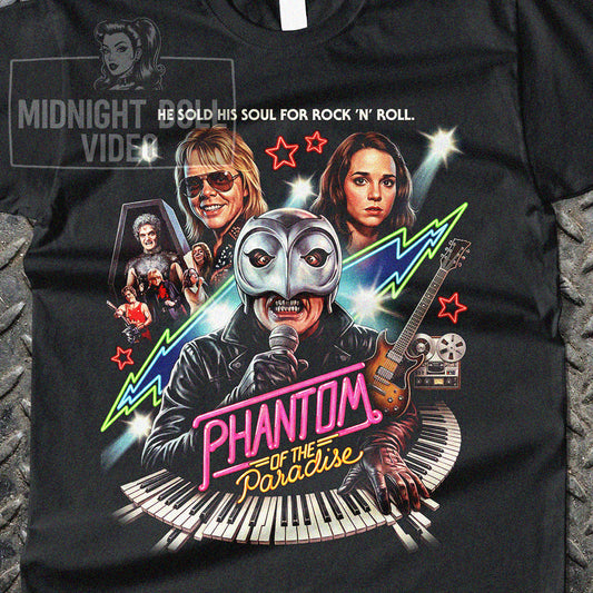 PHANTOM OF THE PARADISE (1974) - "GLAM ROCK OPERA" VINTAGE SHIRT