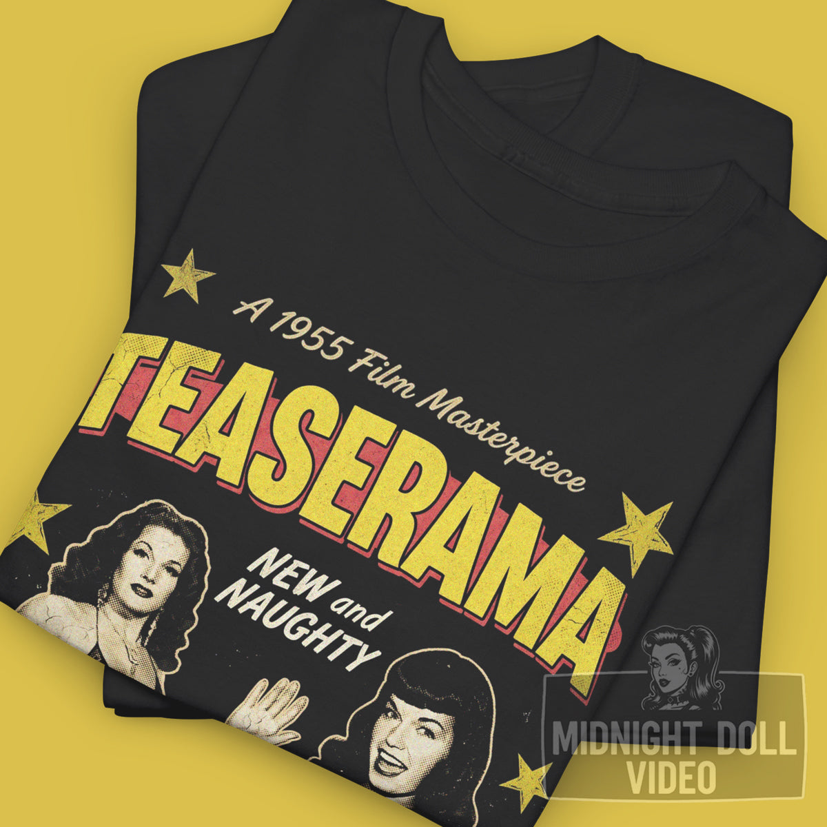 TEASERAMA (1955) - "THE STRIPTEASE QUEENS IN ACTION" VINTAGE SHIRT