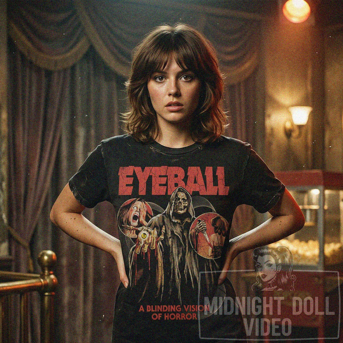 EYEBALL (1975) - "A BLINDING VISION OF HORROR" VINTAGE SHIRT