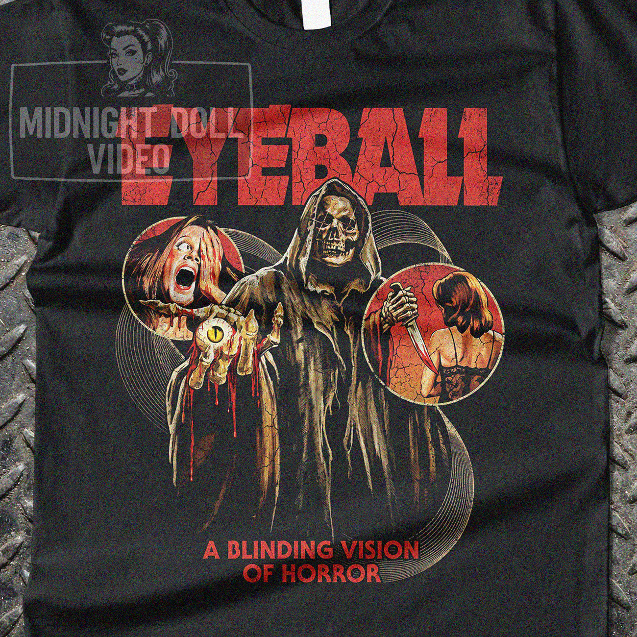 EYEBALL (1975) - "A BLINDING VISION OF HORROR" VINTAGE SHIRT