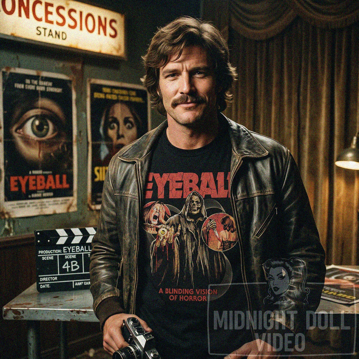 EYEBALL (1975) - "A BLINDING VISION OF HORROR" VINTAGE SHIRT