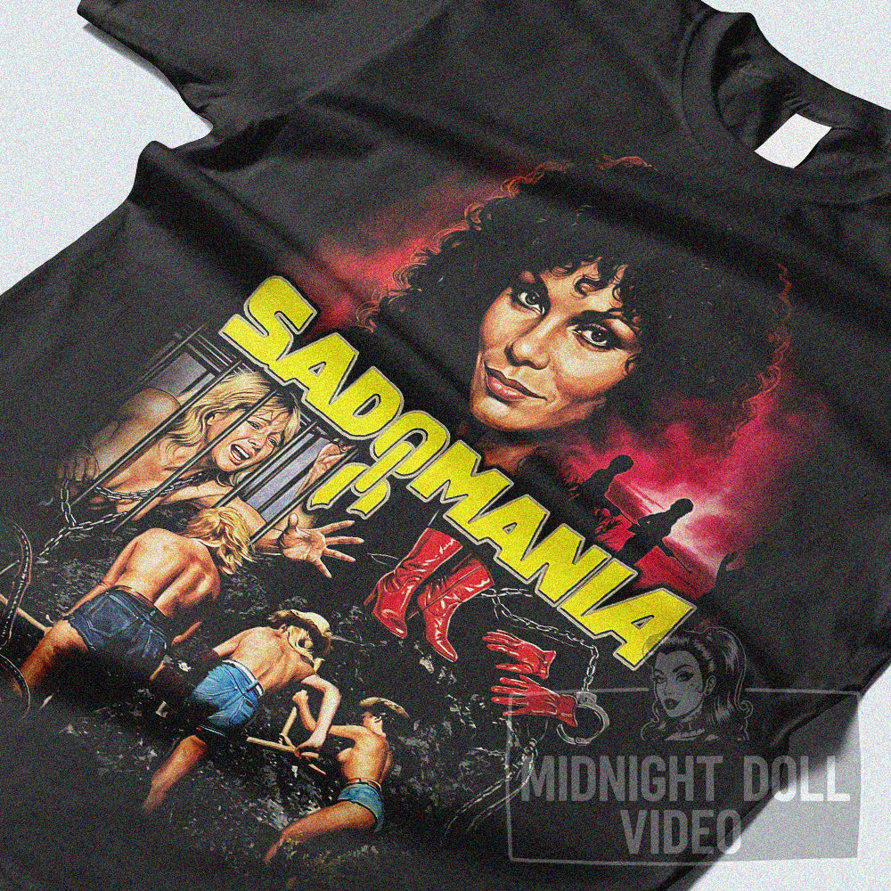 SADOMANIA (1981) - "HELL BEHIND BARS" VINTAGE SHIRT