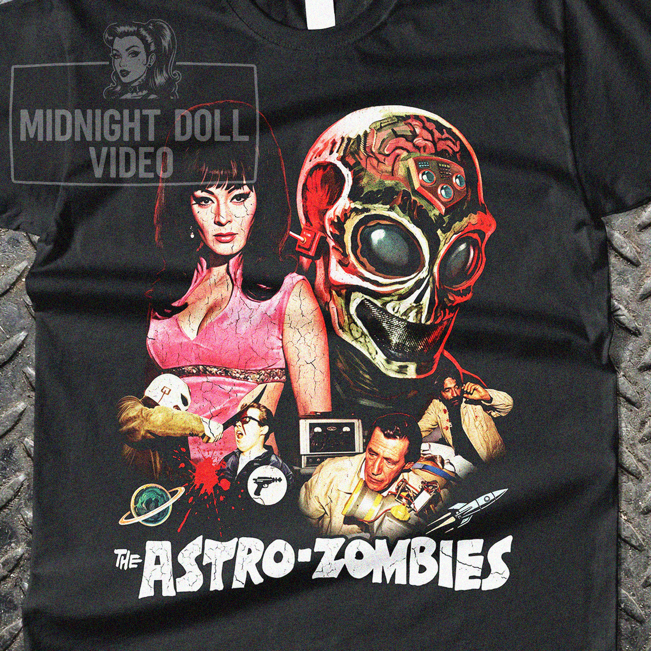 THE ASTRO-ZOMBIES (1968) - "MONSTERS FROM OUT OF THIS WORLD" VINTAGE SHIRT