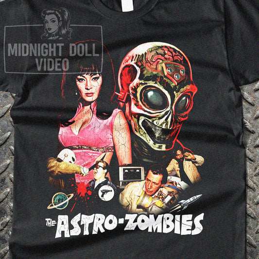 THE ASTRO-ZOMBIES (1968) - "MONSTERS FROM OUT OF THIS WORLD" VINTAGE SHIRT