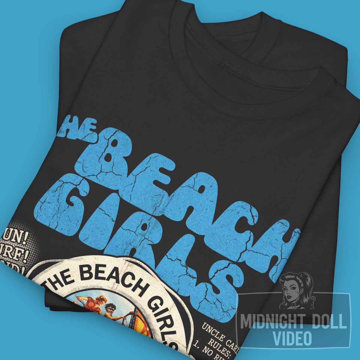 THE BEACH GIRLS (1982) - "SUN, SURF AND SAND" VINTAGE SHIRT