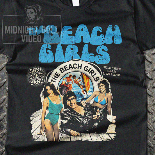 THE BEACH GIRLS (1982) - "SUN, SURF AND SAND" VINTAGE SHIRT