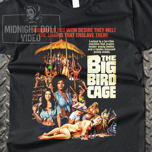 THE BIG BIRD CAGE (1972) - "WOMEN SO HOT" VINTAGE SHIRT