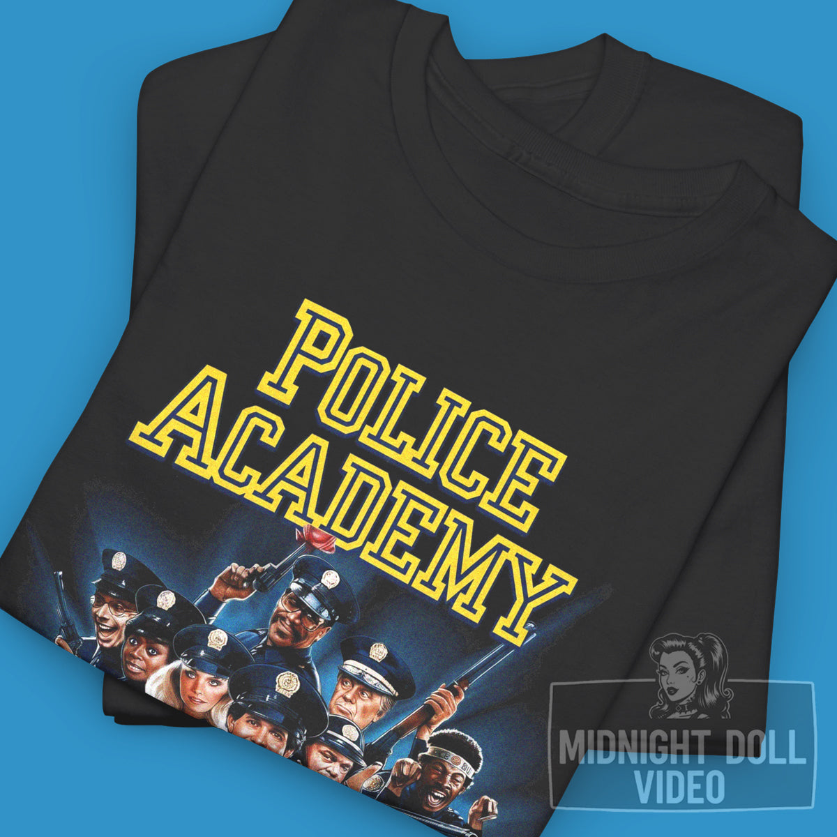POLICE ACADEMY (1984) - "WHAT A CREW!" VINTAGE SHIRT