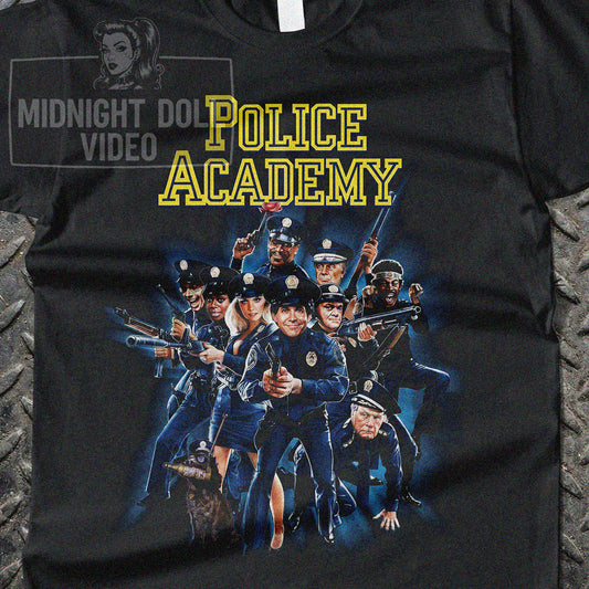 POLICE ACADEMY (1984) - "WHAT A CREW!" VINTAGE SHIRT