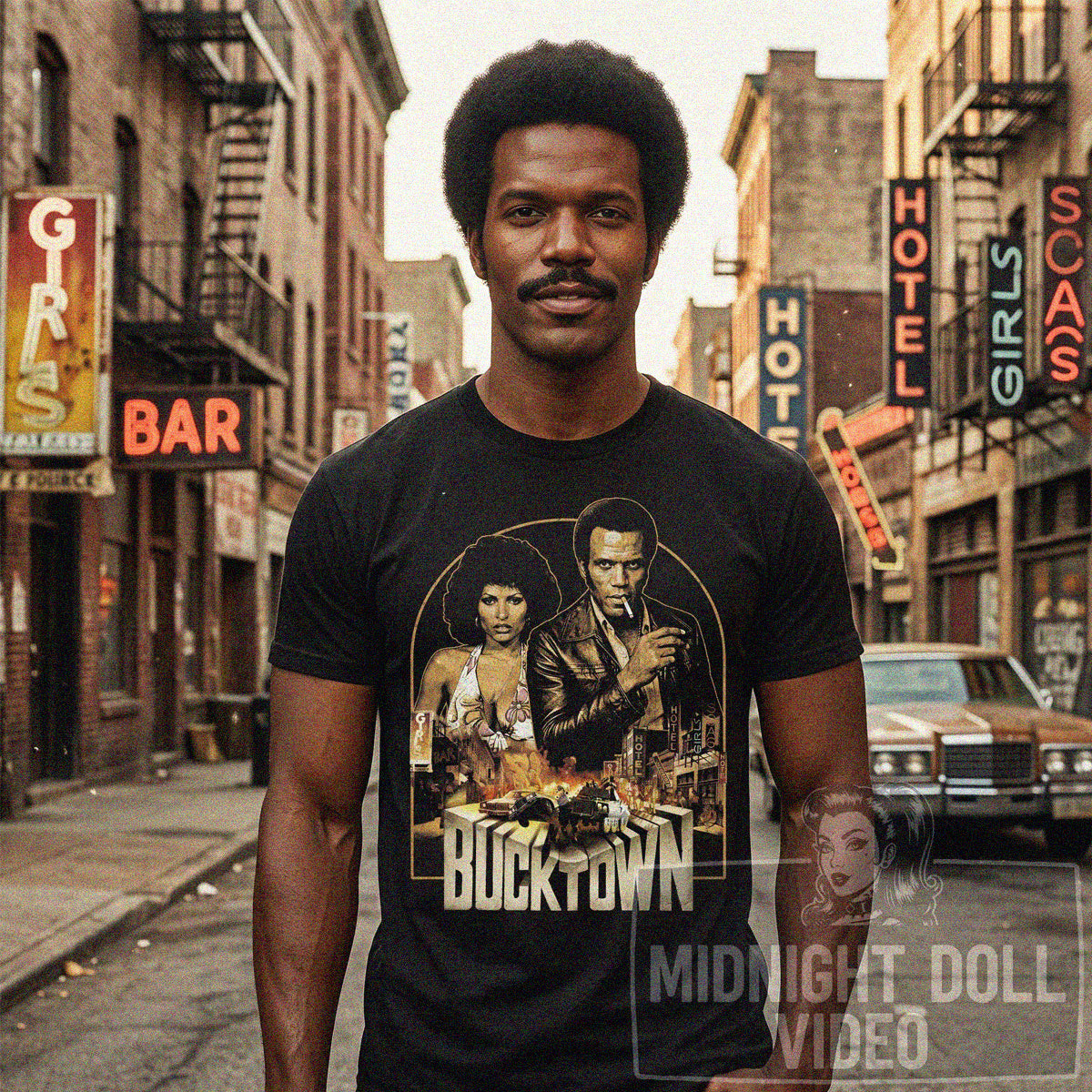 BUCKTOWN (1975) - "THE SOUL CINEMA EXPLOITATION" VINTAGE SHIRT